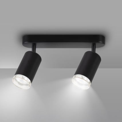 Brilagi - Kúpeľňové bodové svietidlo SELE 2xGU10/30W/230V IP44 čierna