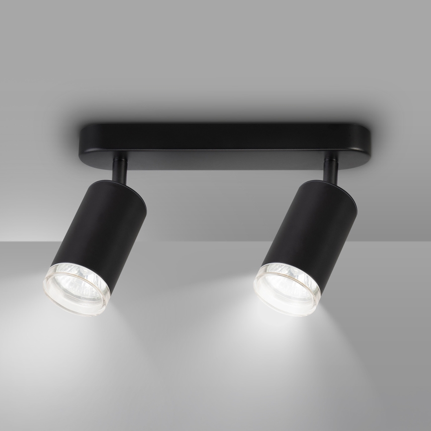 Brilagi - Kúpeľňové bodové svietidlo SELE 2xGU10/30W/230V IP44 čierna
