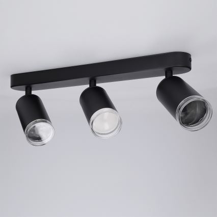 Brilagi - Kúpeľňové bodové svietidlo SELE 3xGU10/30W/230V IP44 čierna