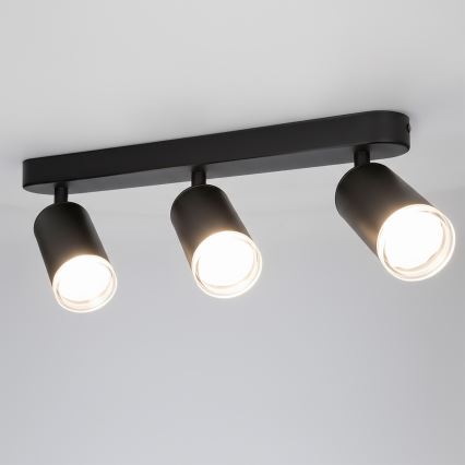 Brilagi - Kúpeľňové bodové svietidlo SELE 3xGU10/30W/230V IP44 čierna
