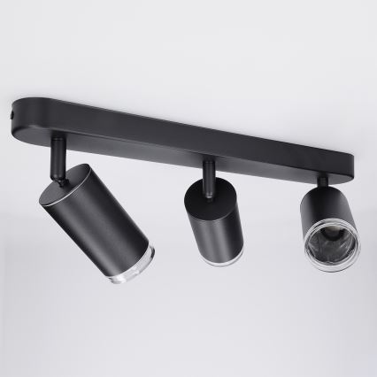 Brilagi - Kúpeľňové bodové svietidlo SELE 3xGU10/30W/230V IP44 čierna