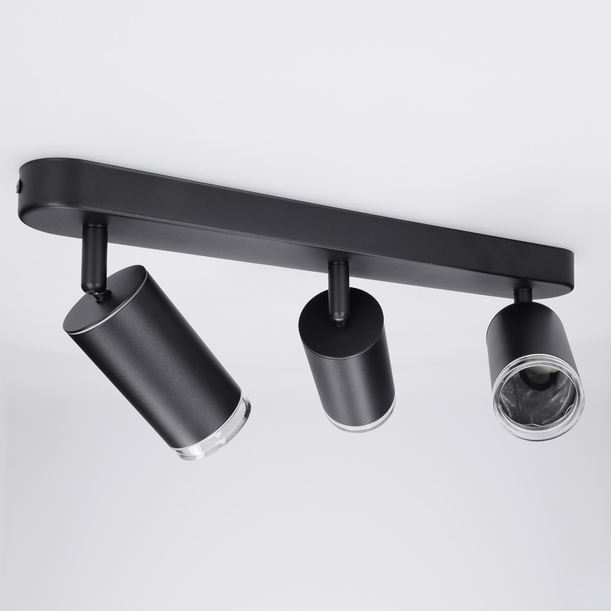 Brilagi - Kúpeľňové bodové svietidlo SELE 3xGU10/30W/230V IP44 čierna