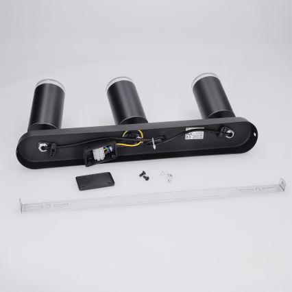 Brilagi - Kúpeľňové bodové svietidlo SELE 3xGU10/30W/230V IP44 čierna