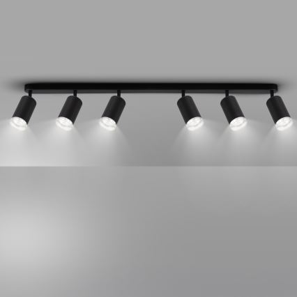 Brilagi - Kúpeľňové bodové svietidlo SELE 6xGU10/30W/230V IP44 čierna