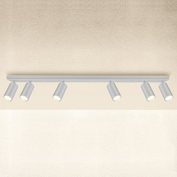 Brilagi - Kúpeľňové bodové svietidlo SELE 6xGU10/30W/230V IP44 strieborná