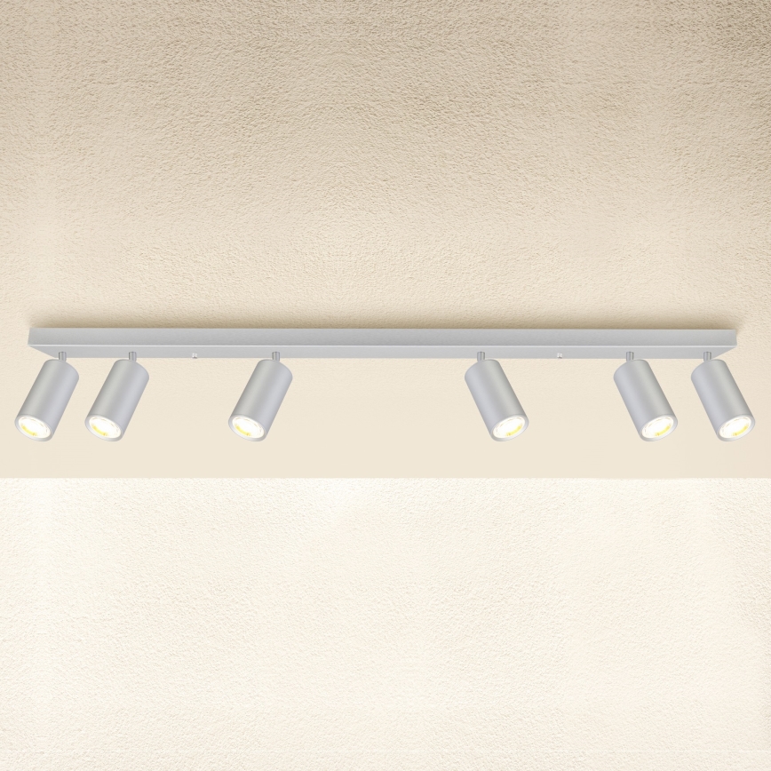Brilagi - Kúpeľňové bodové svietidlo SELE 6xGU10/30W/230V IP44 strieborná