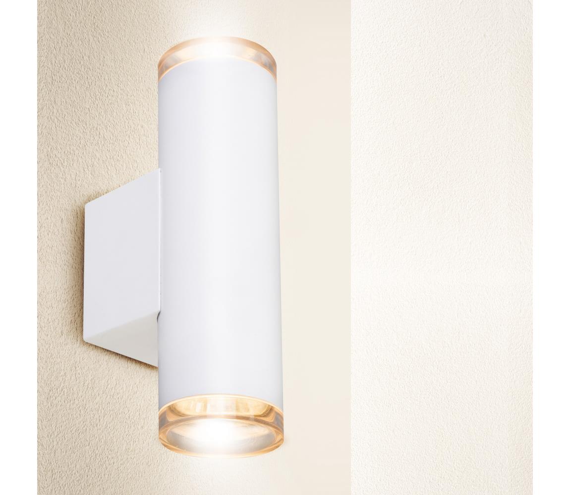 Brilagi - Kúpeľňové bodové svietidlo SELE AQUA 2xGU10/30W/230V IP44 biela WO-T9-W-OEM