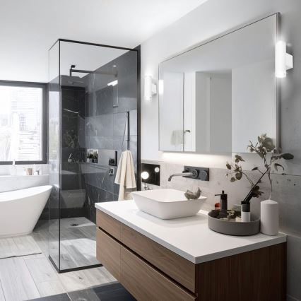 Brilagi - Kúpeľňové nástenné bodové svietidlo SELE AQUA 4xGU10/30W/230V IP44 biela