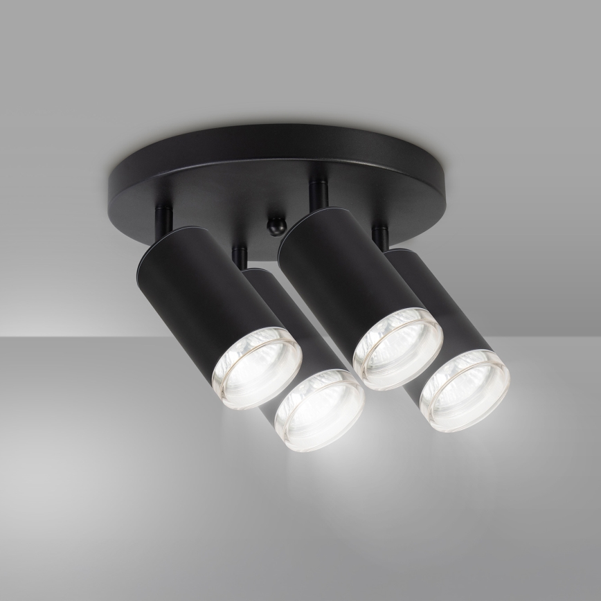 Brilagi - Kúpeľňové bodové svietidlo SELE AQUA 4xGU10/30W/230V IP44 čierna