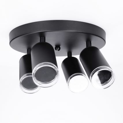 Brilagi - Kúpeľňové bodové svietidlo SELE AQUA 4xGU10/30W/230V IP44 čierna