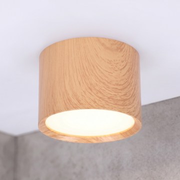 BRILAGI - Kúpeľňové bodové svietidlo SMOOTH 1xGX53/15W/230V 60x82 mm dubový dekor IP54