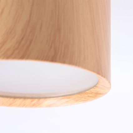 BRILAGI - Kúpeľňové bodové svietidlo SMOOTH 1xGX53/15W/230V 60x82 mm dubový dekor IP54