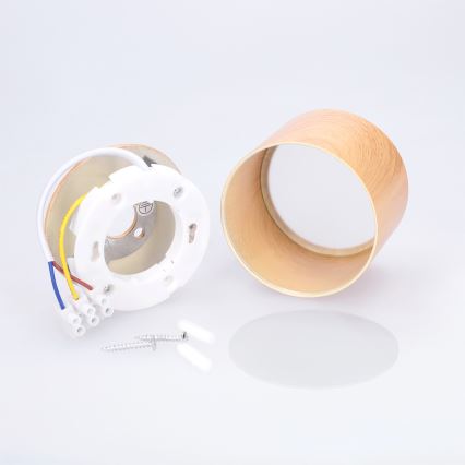 BRILAGI - Kúpeľňové bodové svietidlo SMOOTH 1xGX53/15W/230V 60x82 mm dubový dekor IP54