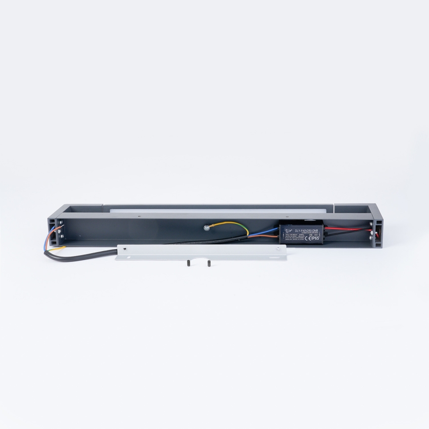 Brilagi - LED osvetlenie kúpeľňového zrkadla AQUA LINE LED/12W/230V 45 cm IP44 antracit CRI 90