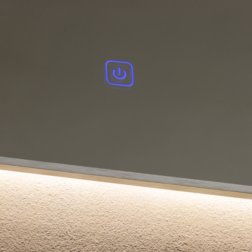 Brilagi - LED kúpeľňové zrkadlo DESIO LED/20W/230V 40x60 cm strieborné IP44 CRI 90 stmievateľné + CCT