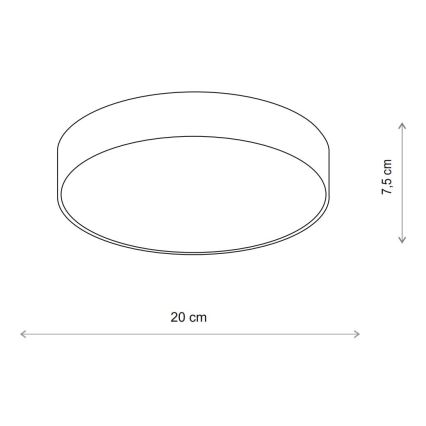 Brilagi - Kúpeľňové stropné svietidlo CLARE 1xE27/24W/230V pr. 20 cm IP54 béžová