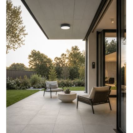 Brilagi - Kúpeľňové stropné svietidlo CLARE 2xE27/24W/230V pr. 30 cm antracit IP54