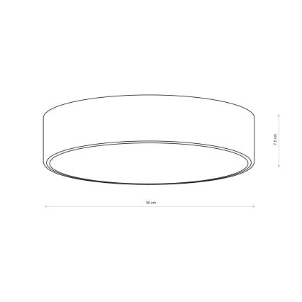 Brilagi - Kúpeľňové stropné svietidlo CLARE 2xE27/24W/230V pr. 30 cm IP54 hnedá