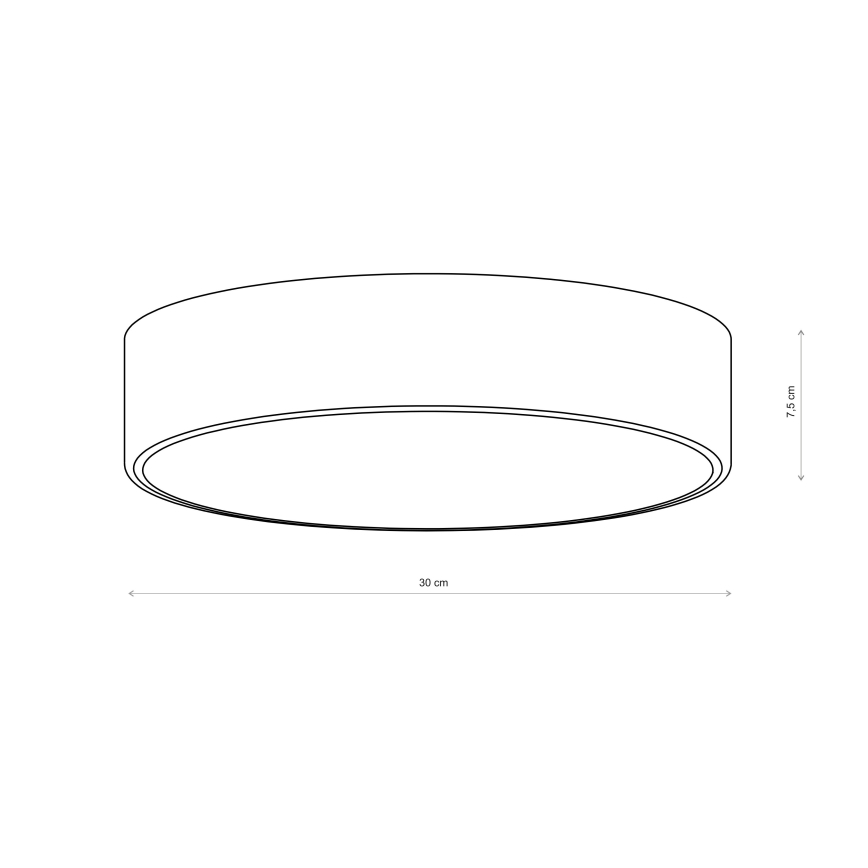 Brilagi - Kúpeľňové stropné svietidlo CLARE 2xE27/24W/230V pr. 30 cm IP54 hnedá