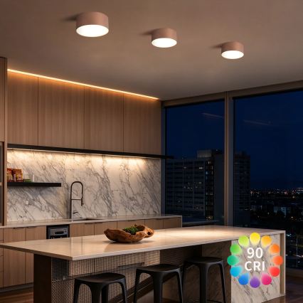 BRILAGI - Kúpeľňové stropné svietidlo FORIS LED/20W/230V pr. 15 cm bronzové IP44 CRI 90