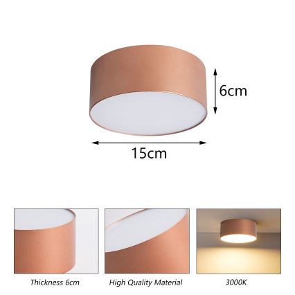 BRILAGI - Kúpeľňové stropné svietidlo FORIS LED/20W/230V pr. 15 cm bronzové IP44 CRI 90