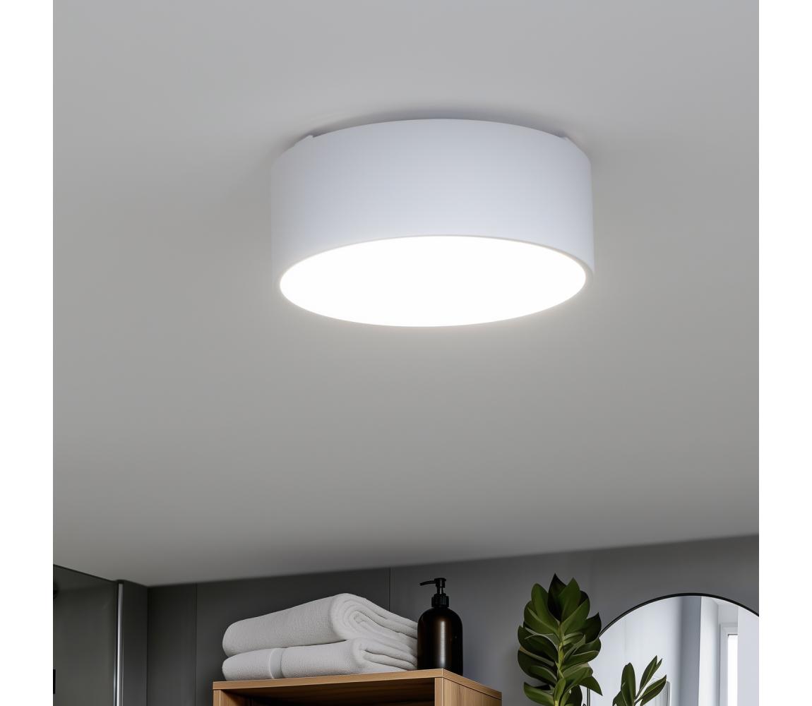 Brilagi - Kúpeľňové stropné svietidlo POOL 2xE27/15W/230V pr. 30 cm IP54 biela FG-R300-E27-WHT