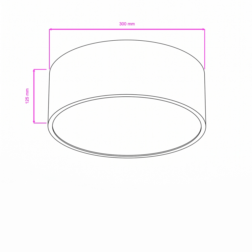 Brilagi - Kúpeľňové stropné svietidlo POOL 2xE27/15W/230V priemer 30 cm IP54 čierna