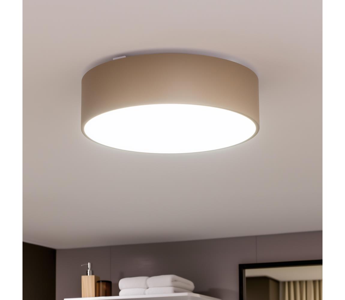Brilagi - Kúpeľňové stropné svietidlo POOL 3xE27/15W/230V priemer 40 cm IP54 béžové FG-R400-E27-BEI