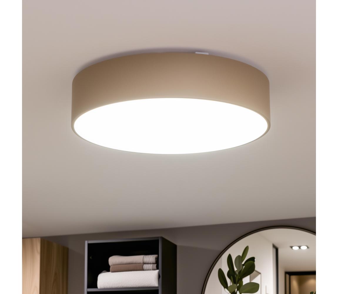 Brilagi - Kúpeľňové stropné svietidlo POOL 4xE27/15W/230V pr. 50 cm IP54 béžové FG-R500-E27-BEI