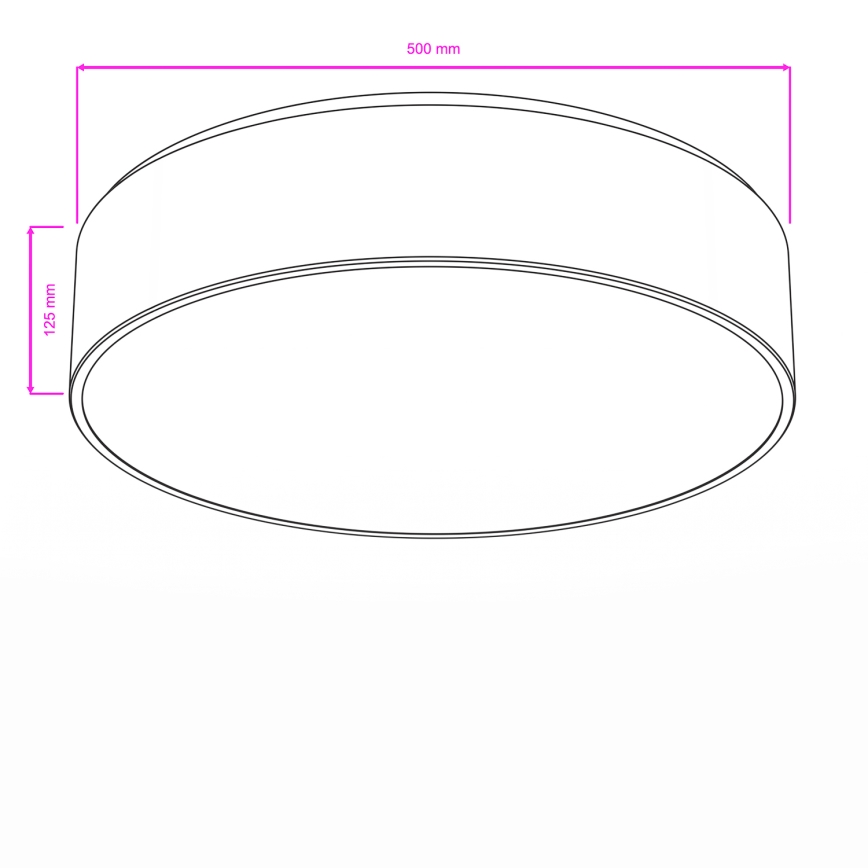 Brilagi - Kúpeľňové stropné svietidlo POOL 4xE27/15W/230V pr. 50 cm IP54 biela
