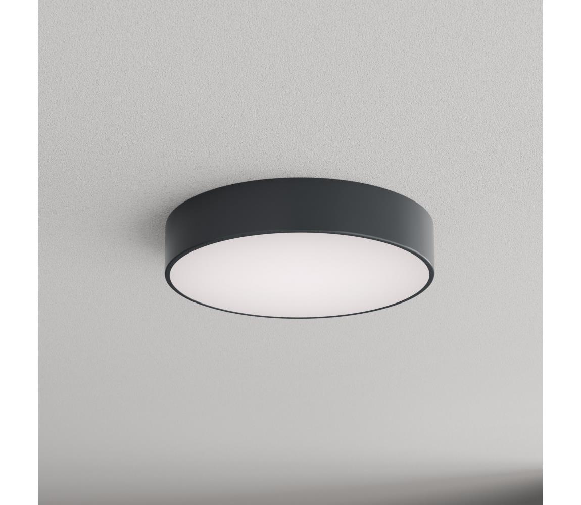 Brilagi - Kúpeľňové stropné svietidlo s pohybovým senzorom CLARE 3xE27/24W/230V priemer 40 cm antracit IP54 8590828125709
