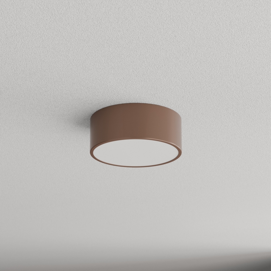 Brilagi - Kúpeľňové stropné svietidlo s pohybovým a súmrakovým senzorom CLARE 1xE27/24W/230V pr. 20 cm hnedá IP54