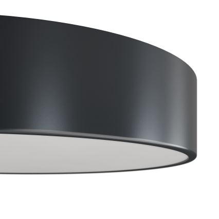 Brilagi - Kúpeľňové stropné svietidlo s pohybovým a súmrakovým senzorom CLARE 4xE27/24W/230V pr. 50 cm antracit IP54
