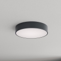 Brilagi - Kúpeľňové stropné svietidlo so senzorom pohybu a súmraku CLARE 3xE27/24W/230V pr. 40 cm antracit IP54