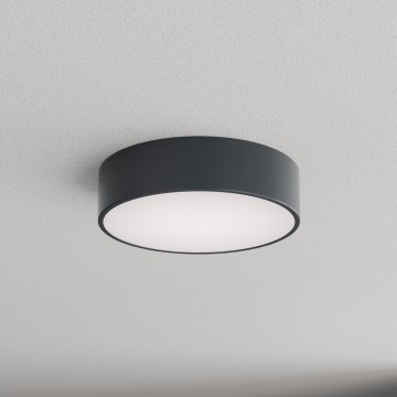 Brilagi - Kúpeľňové stropné svietidlo so snímačom pohybu a súmraku CLARE 2xE27/24W/230V pr. 30 cm antracitové IP54