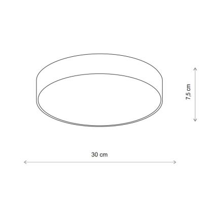 Brilagi - Kúpeľňové stropné svietidlo so senzorom CLARE 2xE27/24W/230V pr. 30 cm IP54 béžová