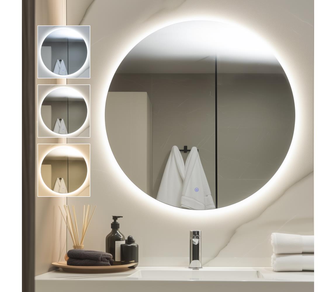 Brilagi - Kúpeľňové zrkadlo LUNA LED/32W/230V pr. 100 cm IP44 CRI 90 stmievateľné +CCT FG-CY36-B01-100100