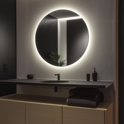 Brilagi - LED kúpeľňové zrkadlo LUNA LED/32W/230V pr. 100 cm IP44 CRI 90 stmievateľné +CCT