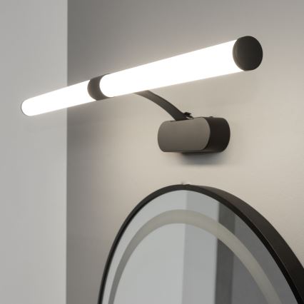 Brilagi - LED kúpeľňové osvetlenie zrkadla 2v1 TUBEO LED/8W/230V 60 cm IP44 čierna