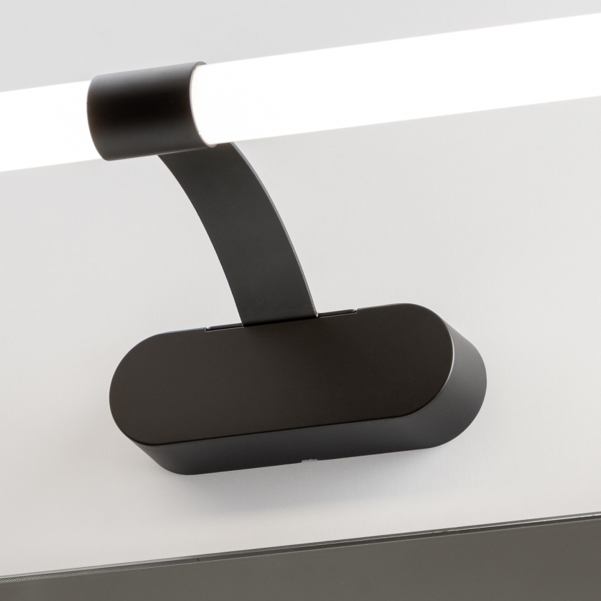 Brilagi - LED kúpeľňové osvetlenie zrkadla 2v1 TUBEO LED/8W/230V 60 cm IP44 čierna