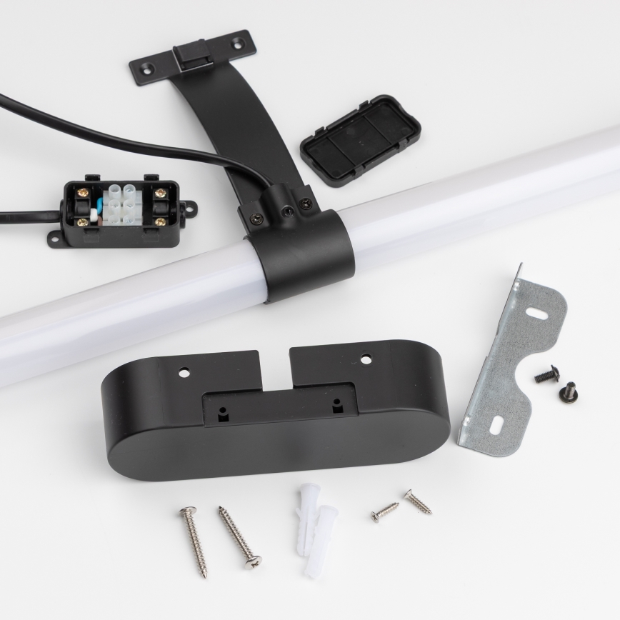 Brilagi - LED kúpeľňové osvetlenie zrkadla 2v1 TUBEO LED/8W/230V 60 cm IP44 čierna