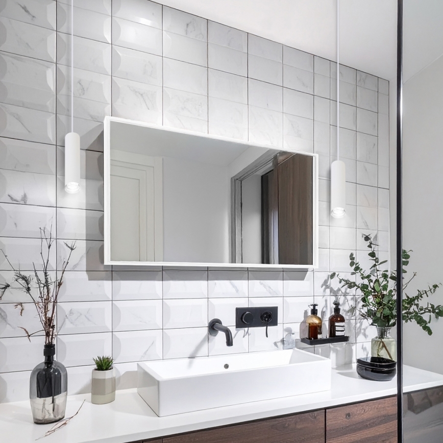 Brilagi - Kúpeľňový luster na lanku SELE AQUA 1xGU10/30W/230V IP44 biela