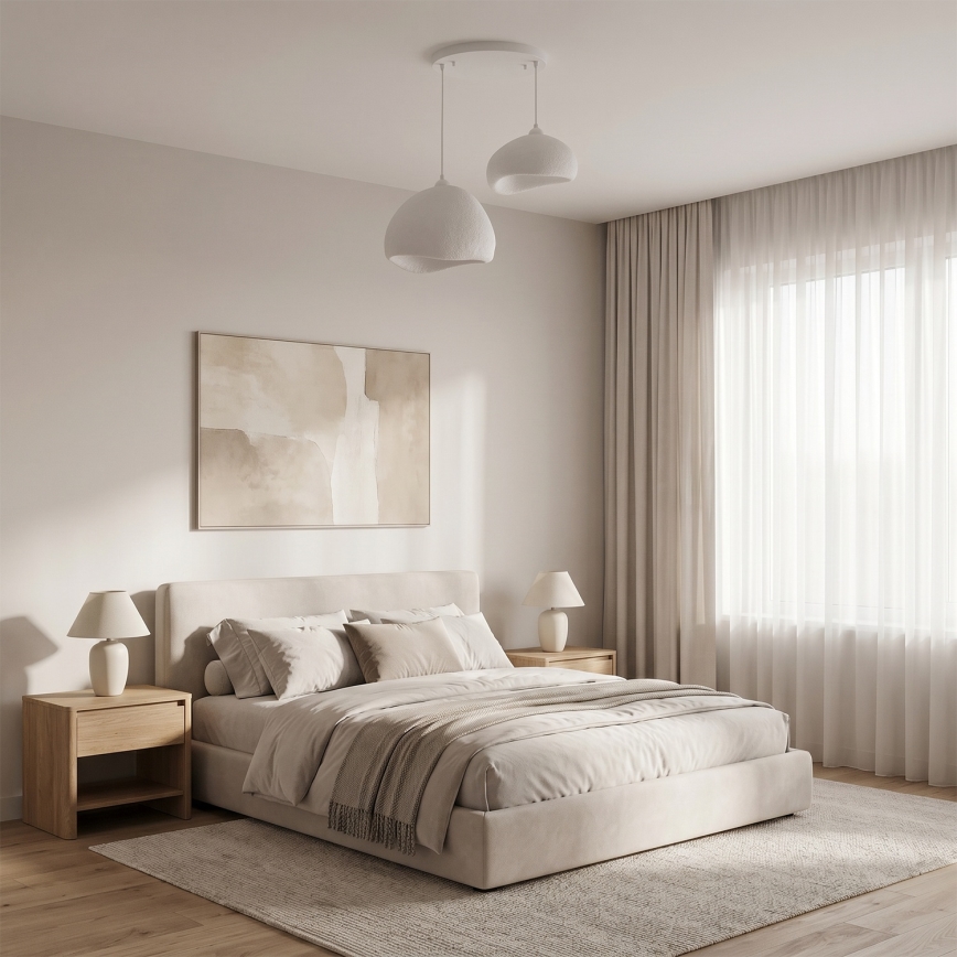 Brilagi - Lanový luster WABI SABI 2xE27/40W/230V priemer 70 cm biely