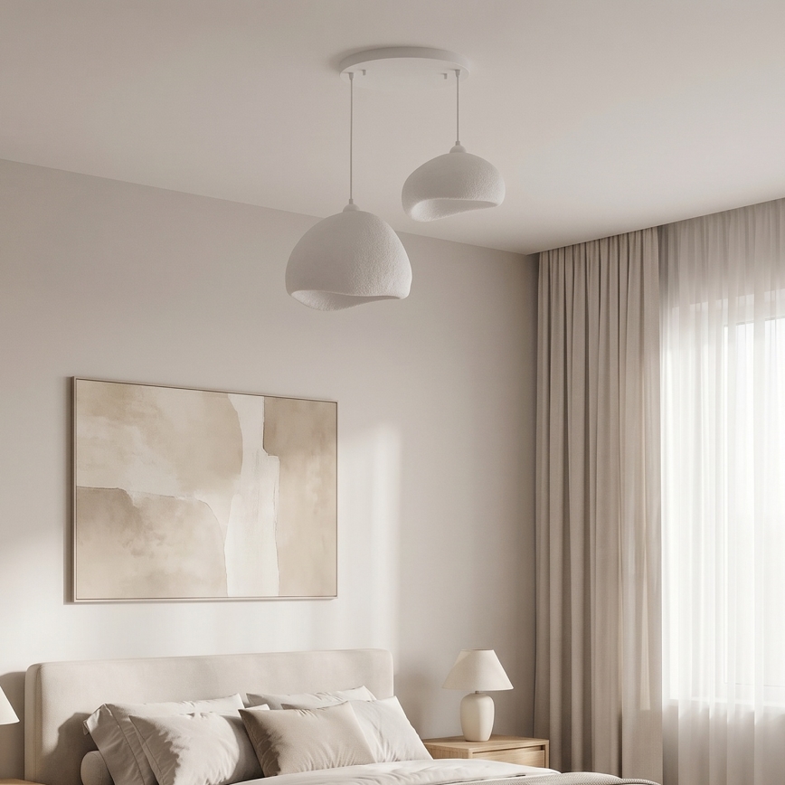 Brilagi - Lanový luster WABI SABI 2xE27/40W/230V priemer 70 cm biely