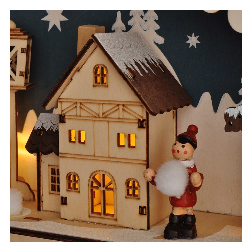 Brilagi - LED Adventný kalendár LED/2xAA borovica