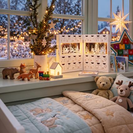 BRILAGI - LED Adventný kalendár LED/2xAA