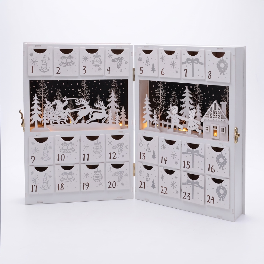 BRILAGI - LED Adventný kalendár LED/2xAA