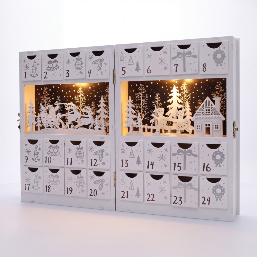 BRILAGI - LED Adventný kalendár LED/2xAA