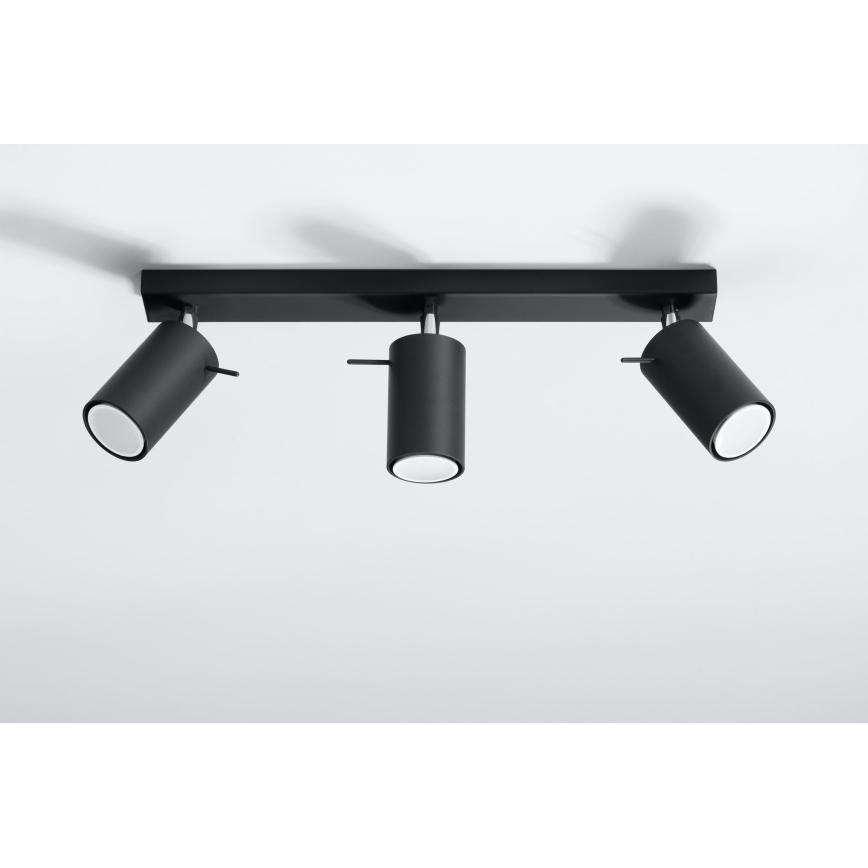 Brilagi -  LED Bodové svietidlo ASMUS 3xGU10/7W/230V čierna