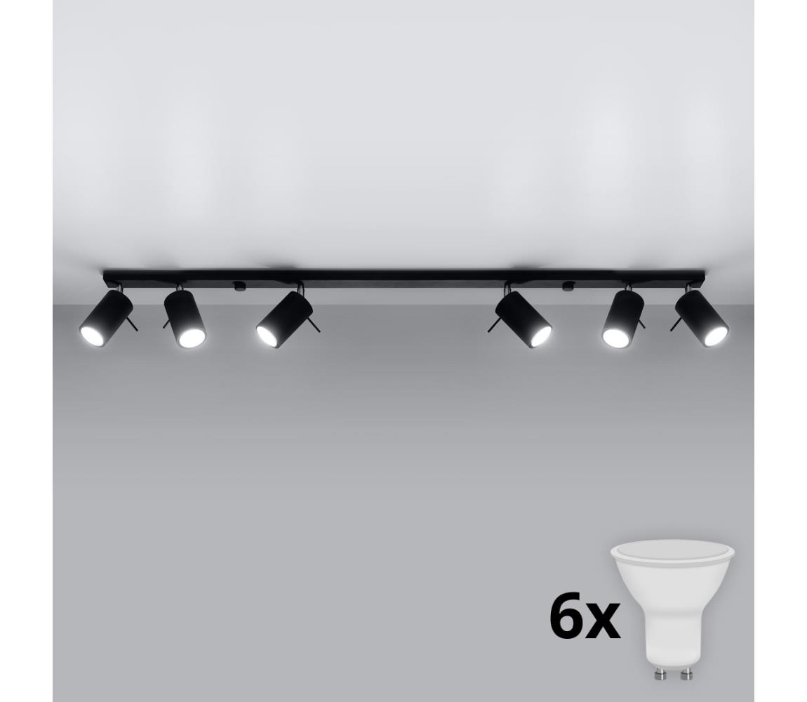 Brilagi Brilagi - LED Bodové svietidlo ASMUS 6xGU10/7W/230V čierna